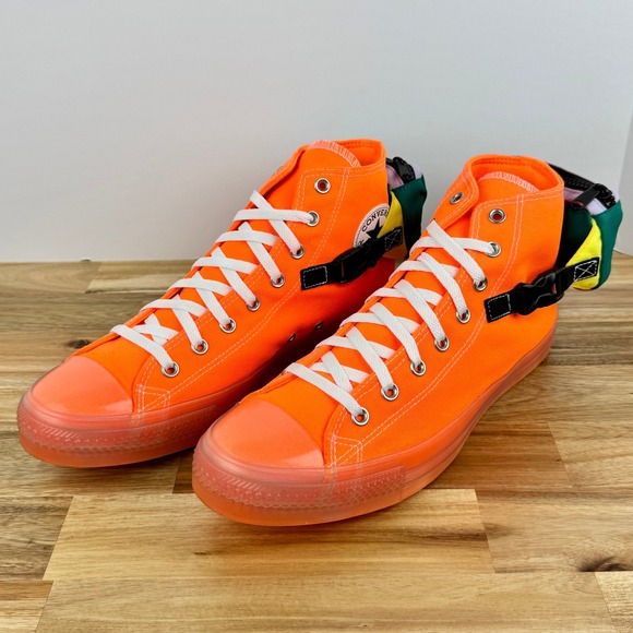 Converse Chuck Taylor All Star High Top Orange Sneakers Shoes Mens 13 - Picture 1 of 9